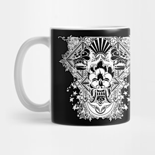 skeleton tattoo Mug